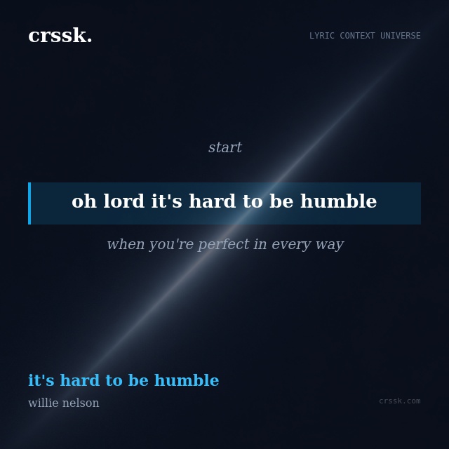 Visual quote poster card for: "be humble" from HUMBLE. by Kendrick Lamar